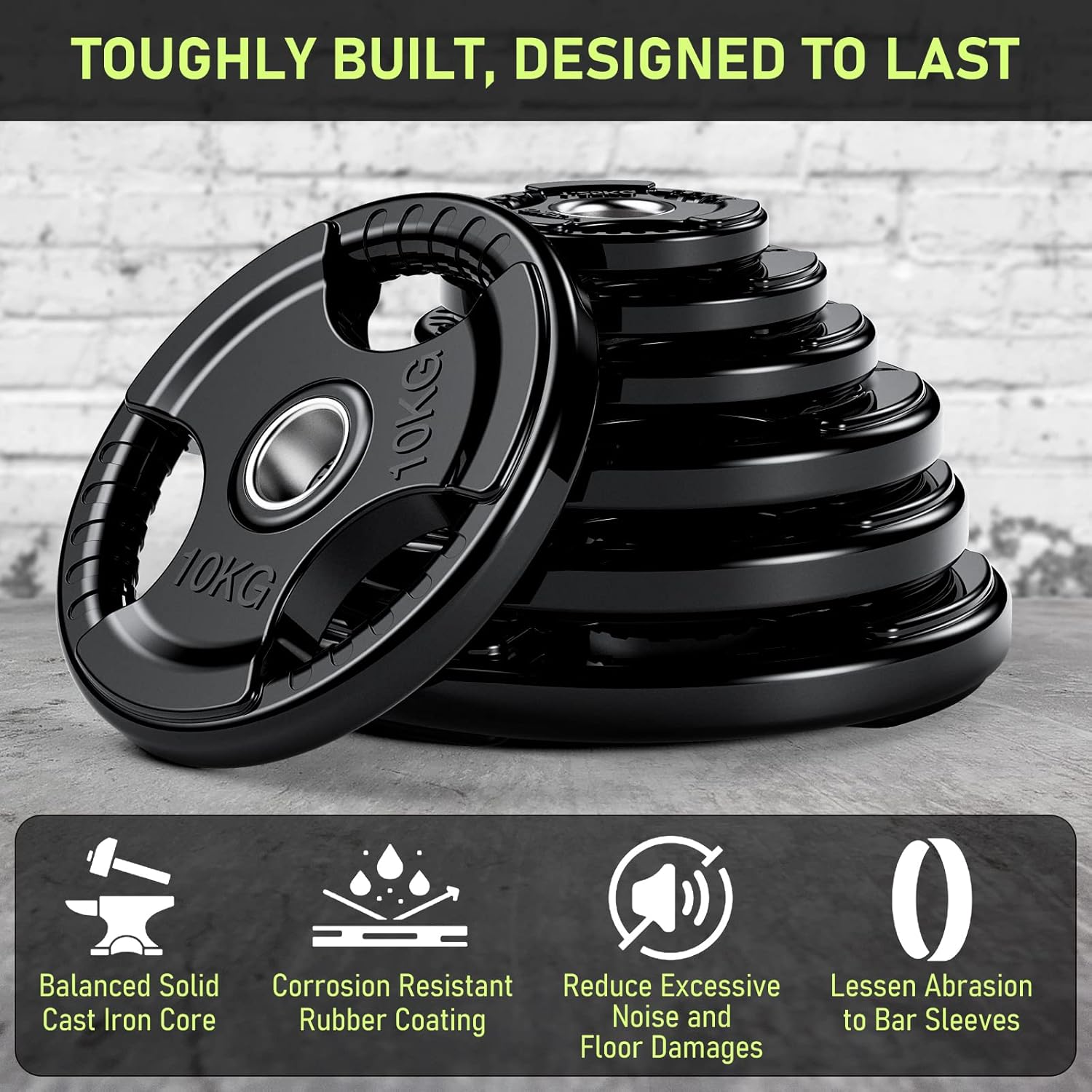 Thumbnail 1 de PhysKcal Olympic weight plates 25kg set