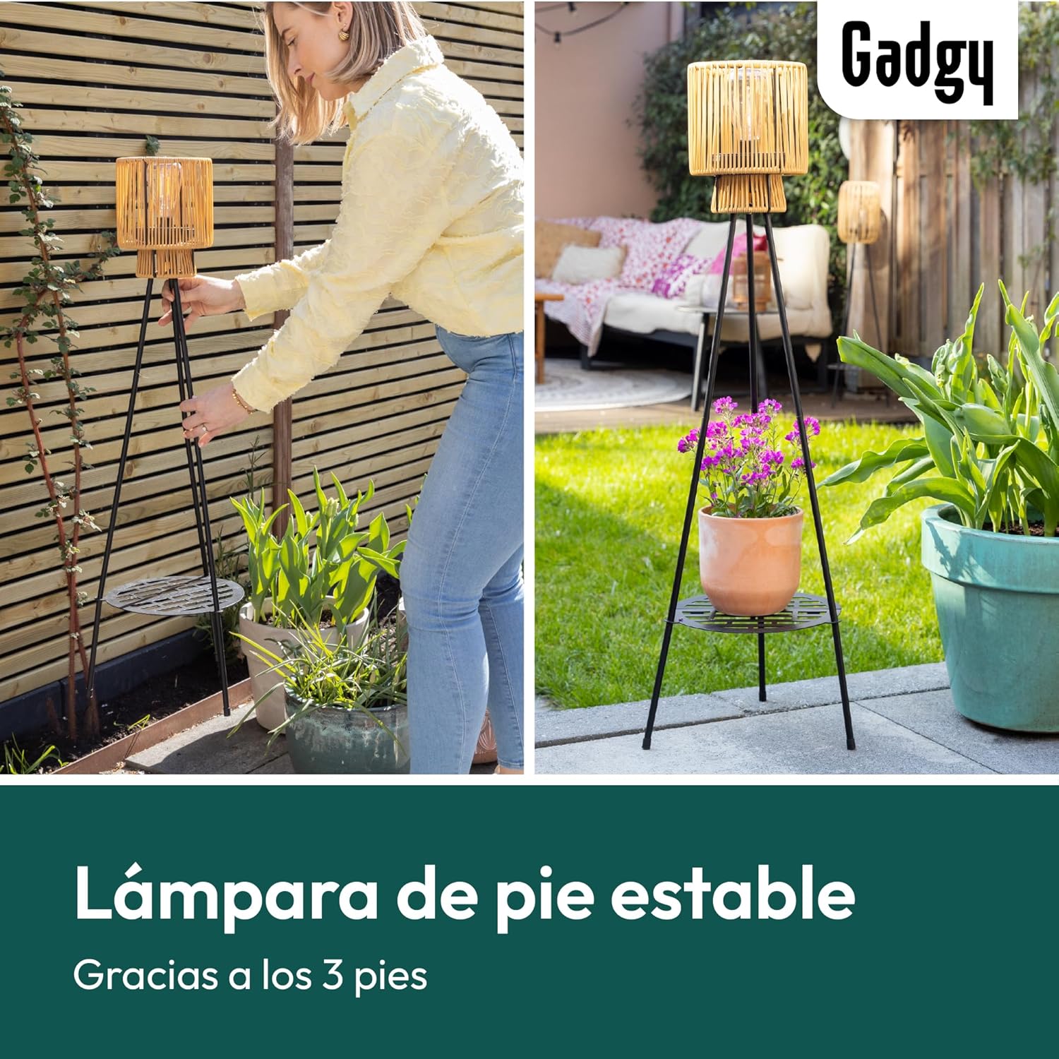 Thumbnail 3 de Gadgy Lámpara Solar con Soporte de Flores