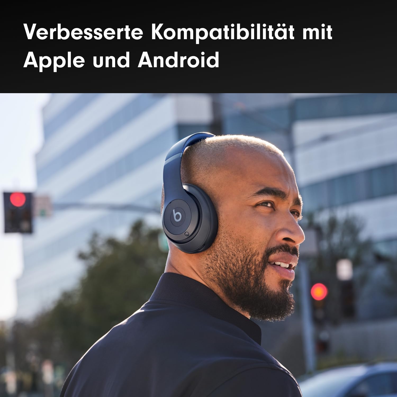 Detalle 2 de Beats Studio Pro kabellose Bluetooth Noise Cancelling Kopfhörer (Navy) mit personalisiertem 3D Audio