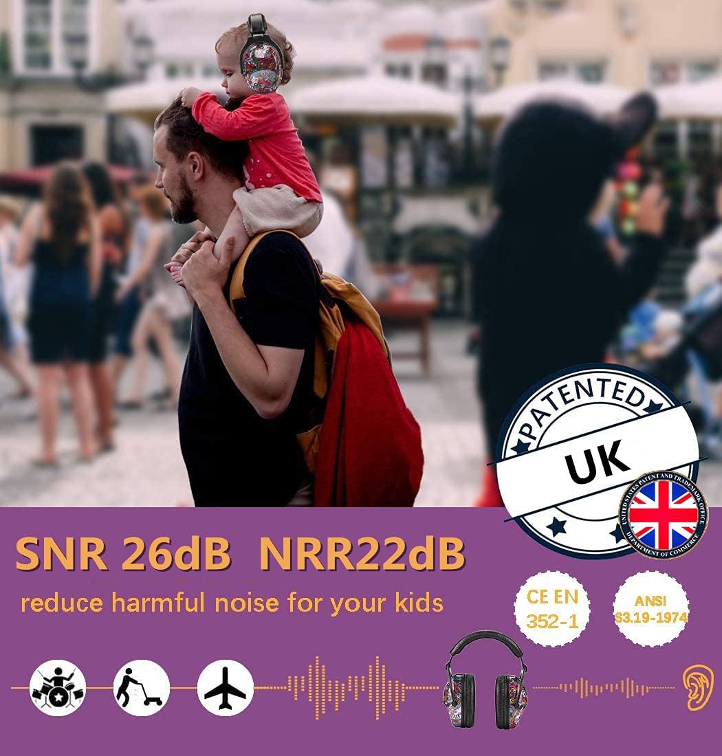 Thumbnail 2 de ZOHAN 030 Kids Ear Defenders (SNR 26dB / NRR 22dB) for Toddlers to Young Teens