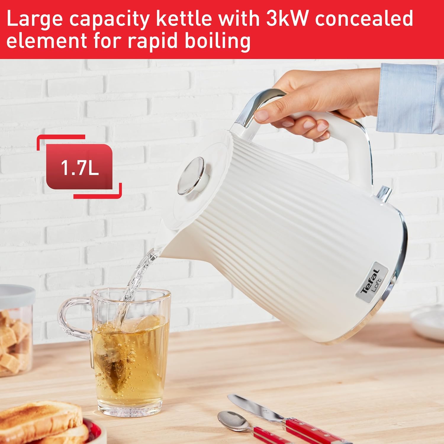 Thumbnail 2 de Tefal Loft KO250140 1.7L kettle
