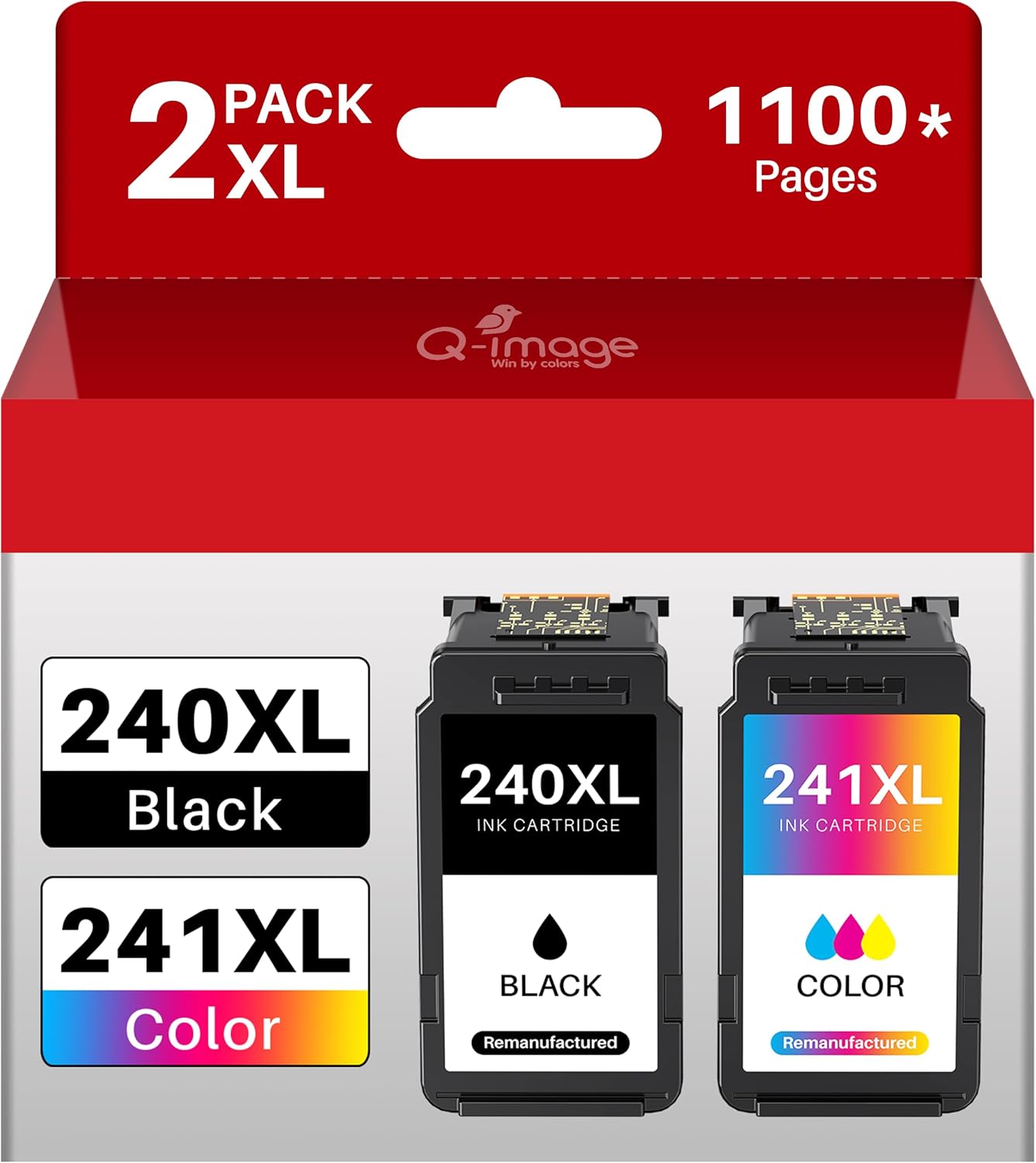 Detalle de Q-image compatible ink cartridge combo pack 240XL/241XL