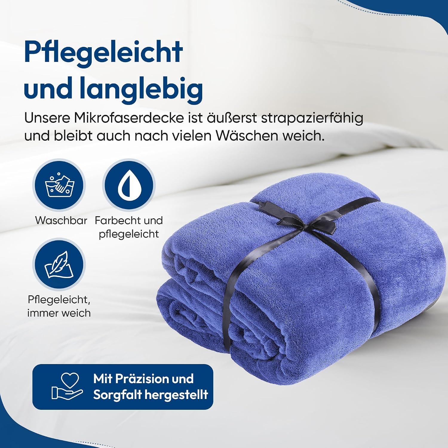 Detalle 2 de Feluna XXL Cuddle Blanket, 220 g/m² Coral Fleece, 220 x 200 cm