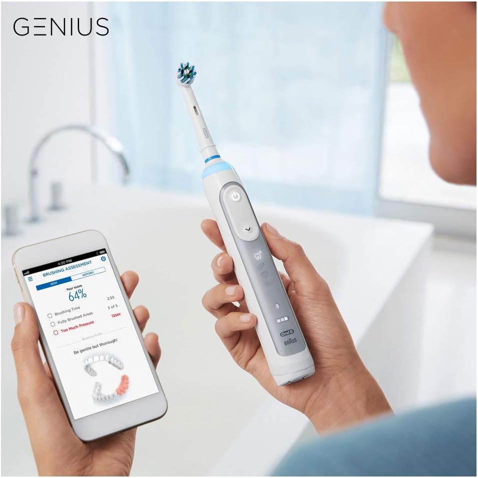 Thumbnail 2 de Oral-B Genius 8500 Elektrische Zahnbürste – 5 Putzmodi, Positionserkennung, Reiseetui, silber