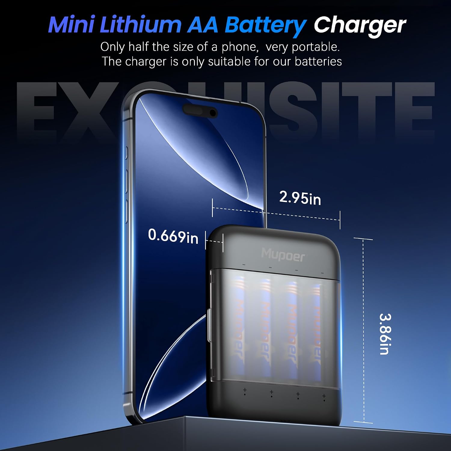 Thumbnail 2 de Mupoer Rechargeable AA Batteries 1.5V