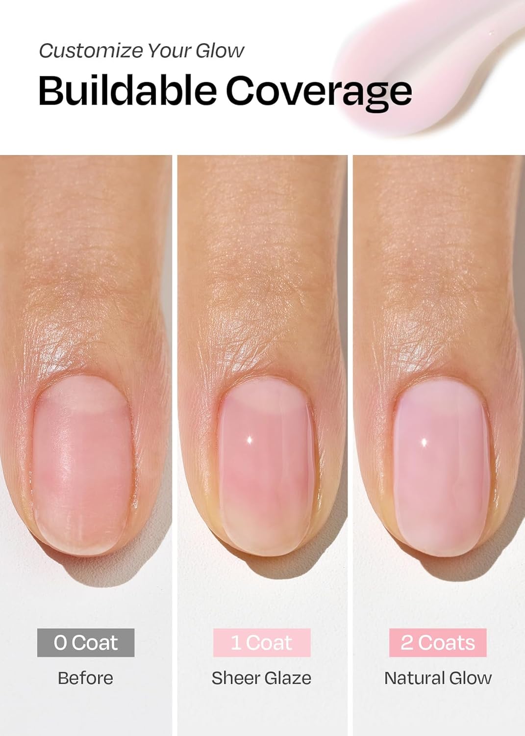 Thumbnail 5 de ohora Natural Glow Milk Syrup Nail Strengthener, Cherry Blossom, 15 mL