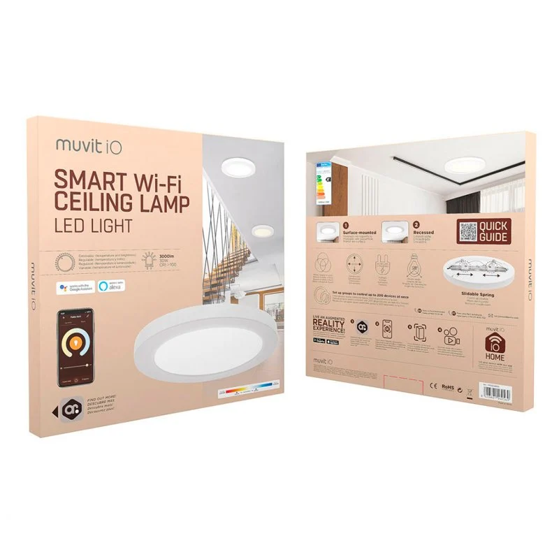 Detalle de Muvit iO Lámpara empotrable techo 30W blanco