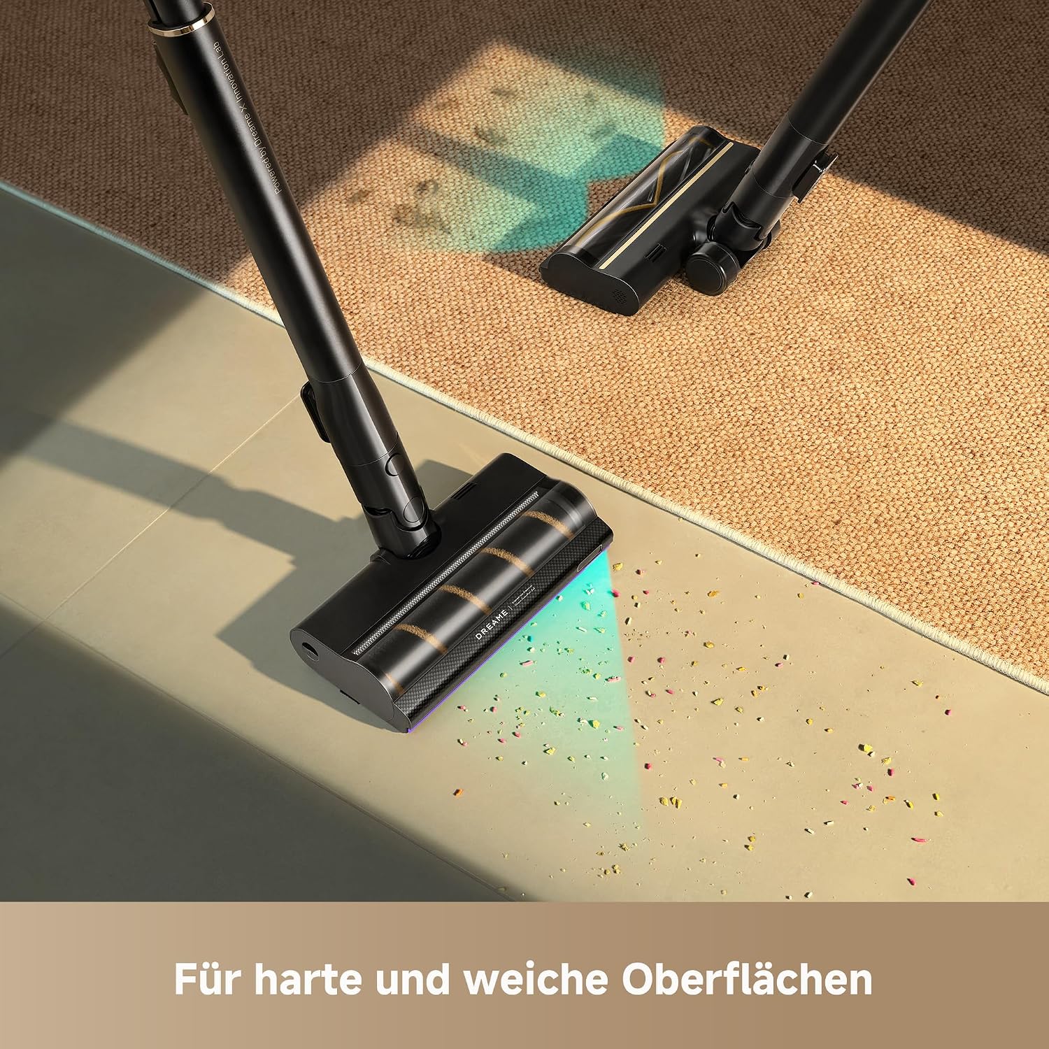 Detalle de Dreame V20 Pro-A Kabelloser Staubsauger – leistungsstarke Edge-Reinigung, 90 Min Laufzeit und 99,99% Filtration
