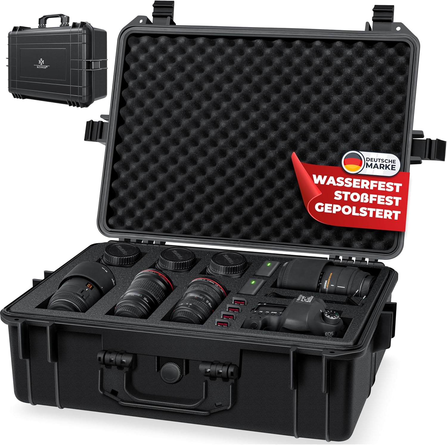 Detalle de KESSER® Kamerakoffer 35 Liter wasserdicht