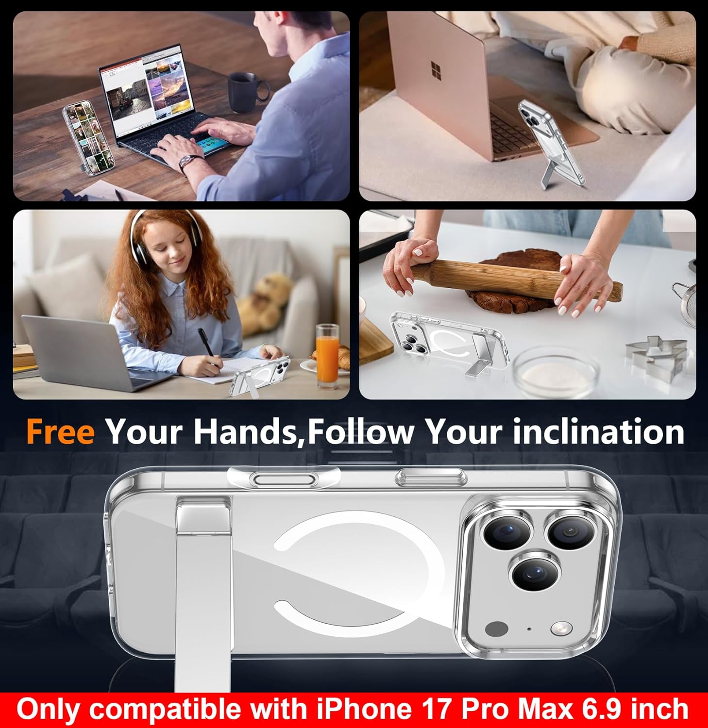 Thumbnail 6 de SPIDERCASE iPhone 17 Pro Max magnetic clear case 6.9"