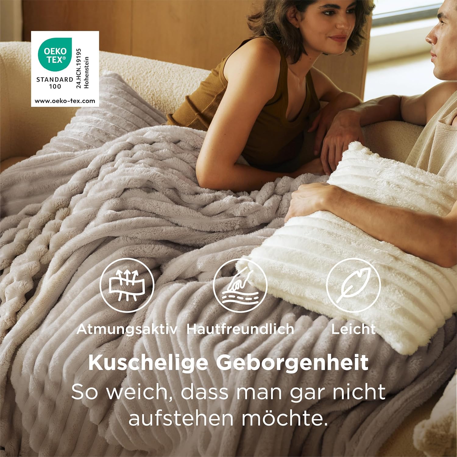 Thumbnail 2 de BEDSURE Kuscheldecke Flauschig 130 x 170 cm 🛋