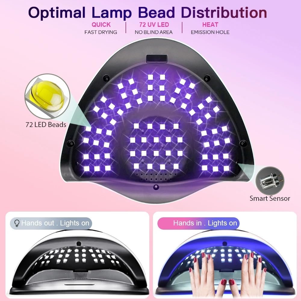 Detalle 2 de 320W UV LED Nail Lamp 72 Beads