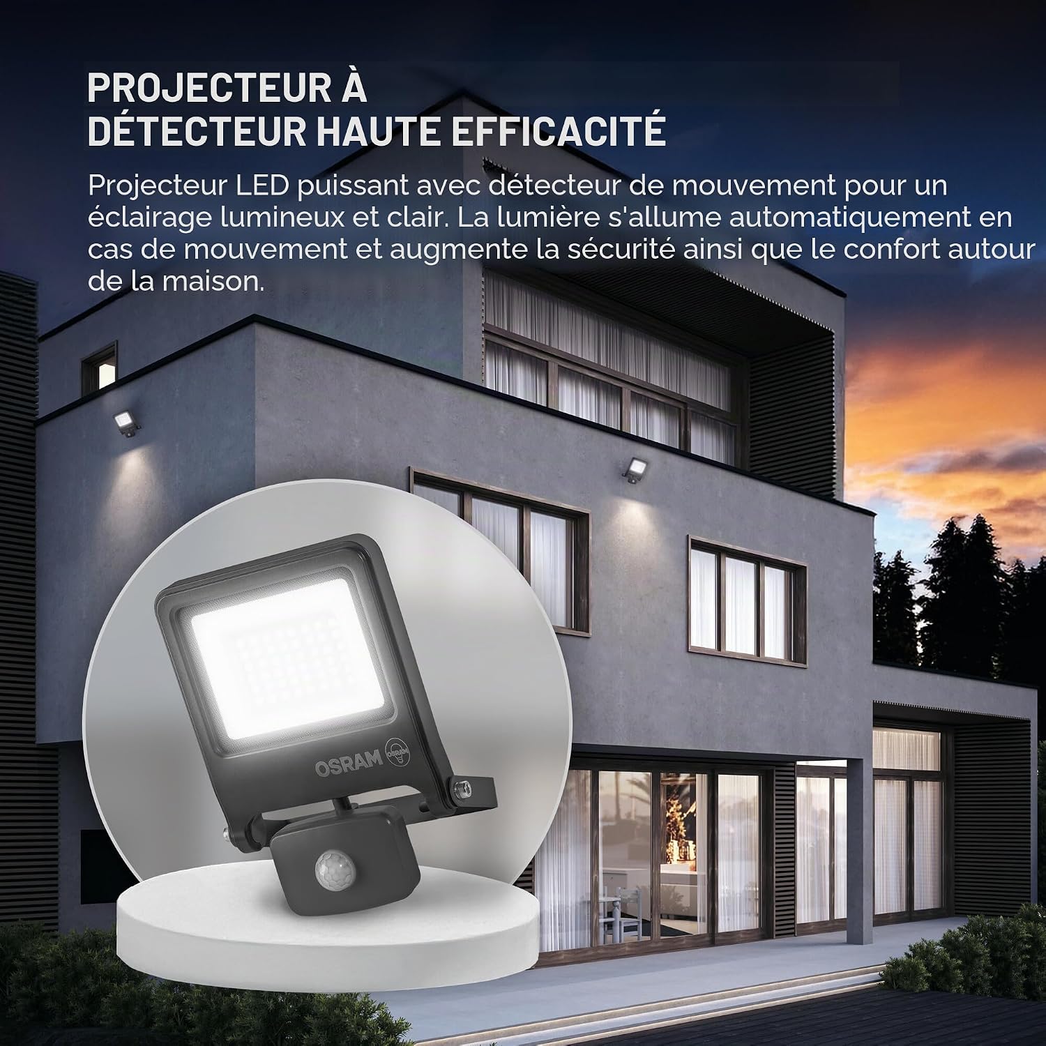 Thumbnail 5 de Osram ENDURA Flood Sensor, lumière chaude 3000 K ⚡