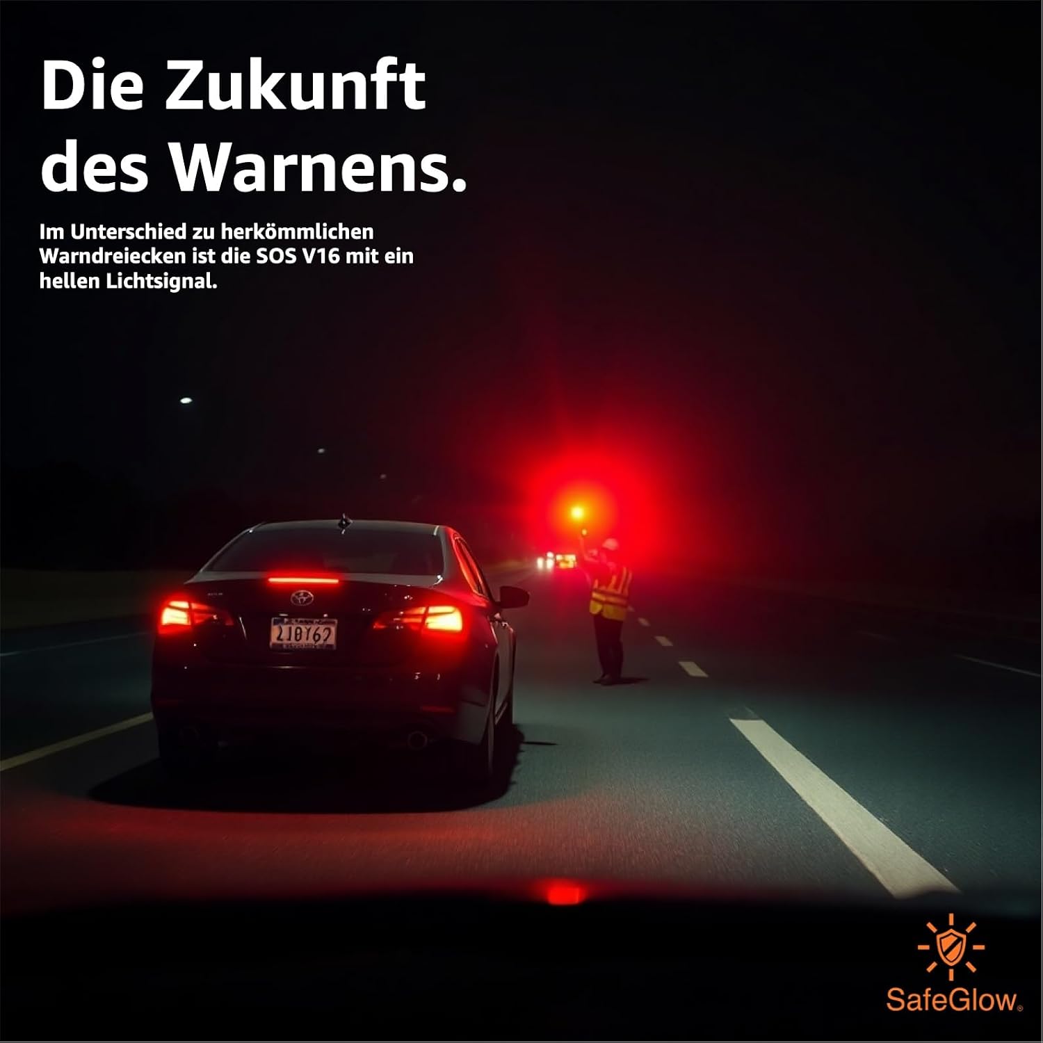 Detalle de Safeglow Warnleuchte V16 Notlicht 2026 Notlicht