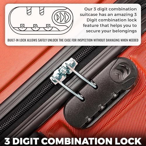 Detalle de Flymax 55x35x20 Cabin Suitcase Carry On: A practical ABS hard-shell choice for everyday travel