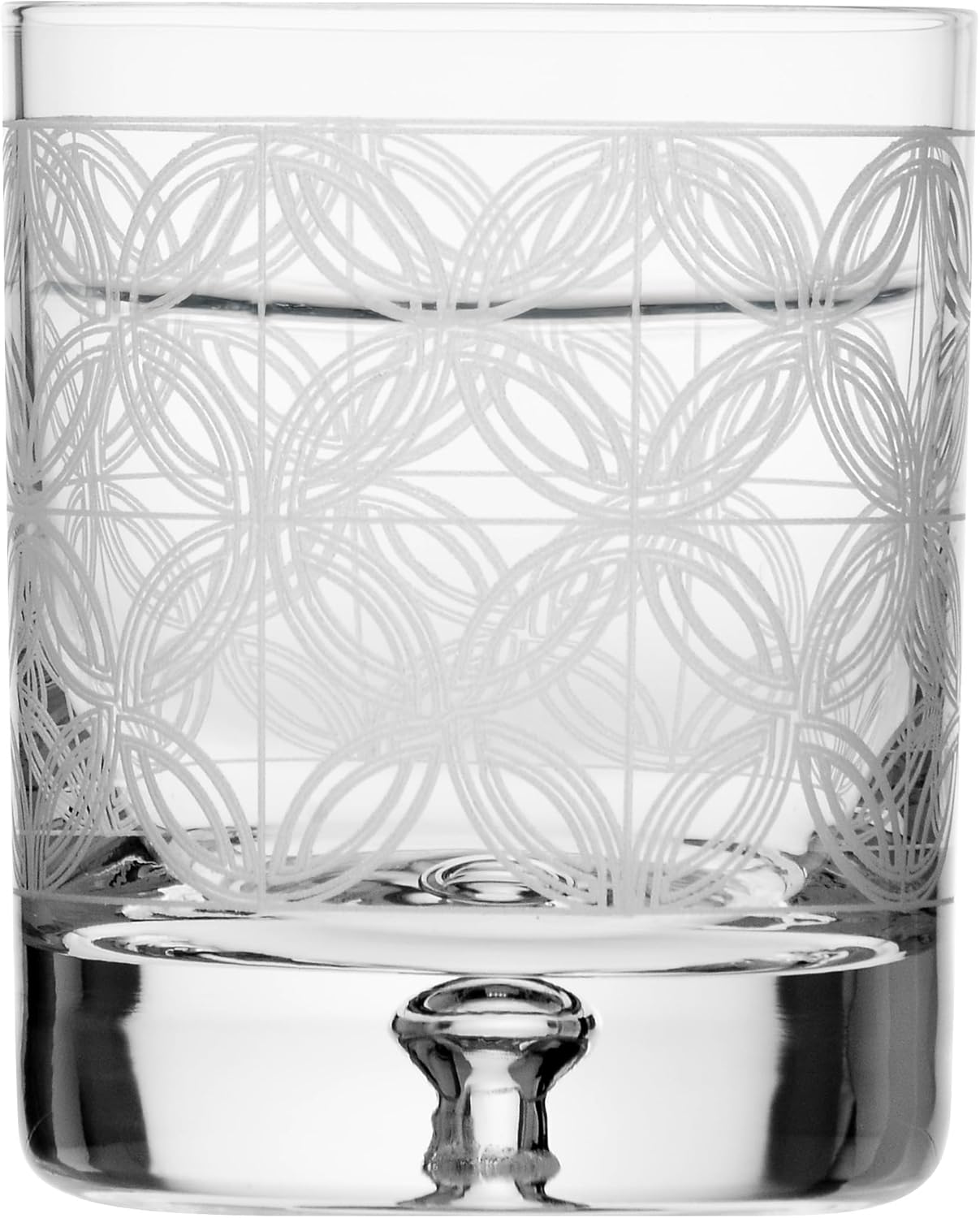 Detalle de Krosno Saga – Set da 4 Bicchieri da whisky 250 ml in cristallo intagliato, Fatti a mano