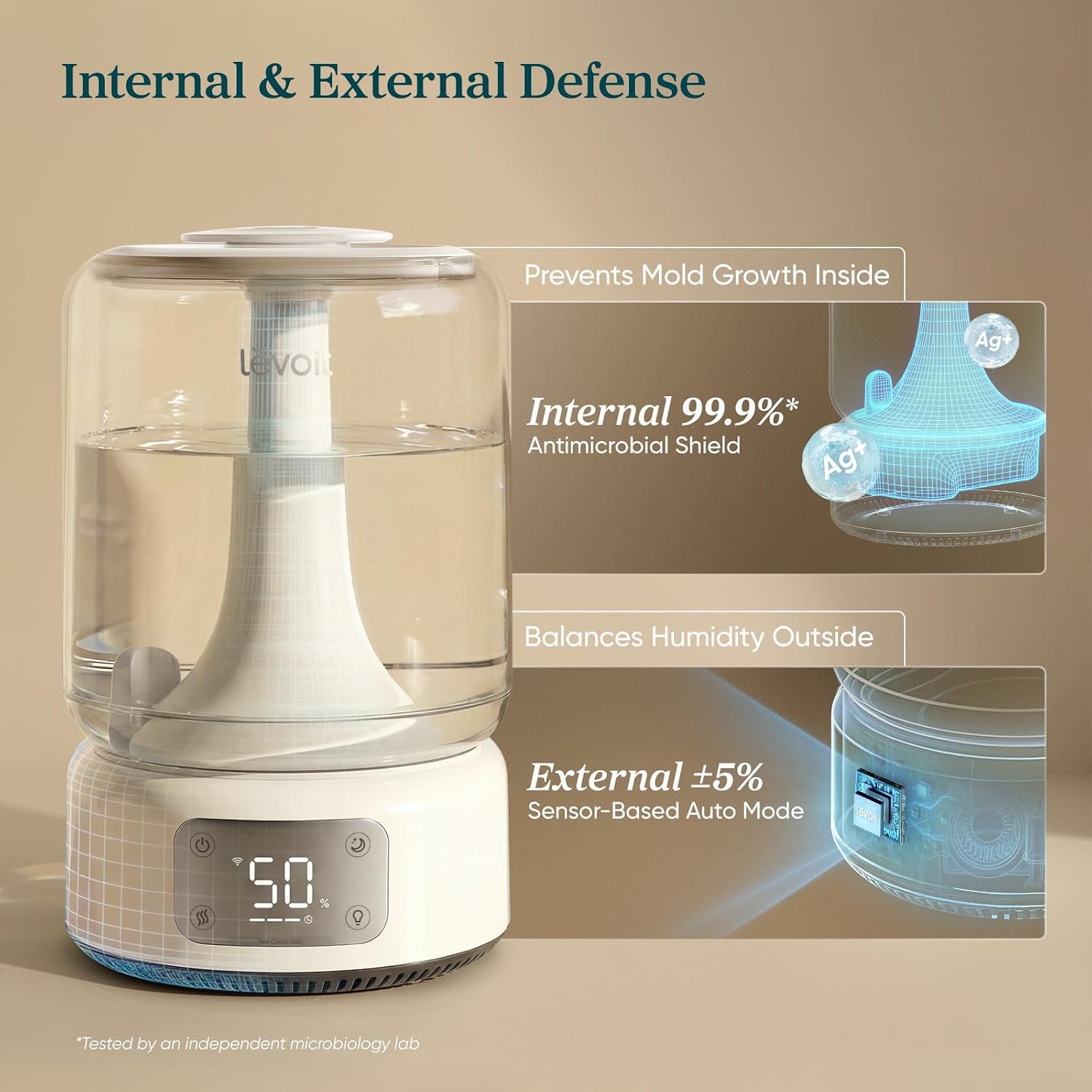 Thumbnail 2 de Levoit NeoClassic 650S LUH-N651S-WUS Smart Cool-Mist Humidifier, 6.2L