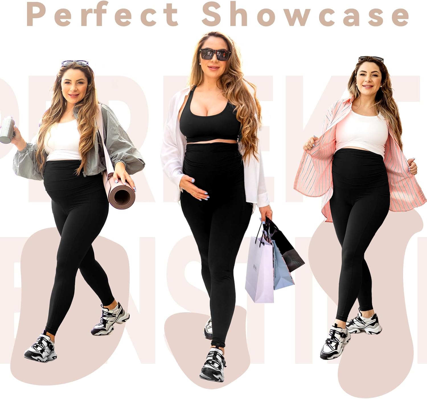 Thumbnail 5 de Walifrey Schwangerschafts-Leggings mit Taschen – Höherer Bund, blickdicht und atmungsaktiv