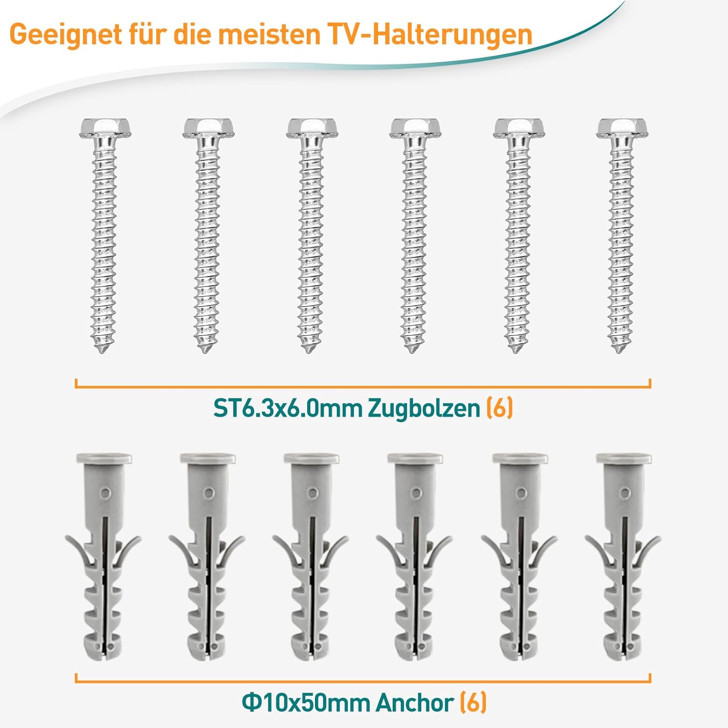 Thumbnail 1 de ELIVED EV034 M6×60 Schrauben Set für TV Wandhalterung