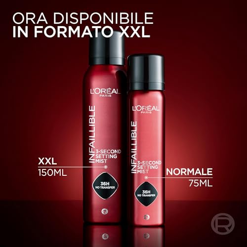 Detalle 2 de L'Oréal Paris Infaillible Setting Spray Fissante per il Trucco 150 ml