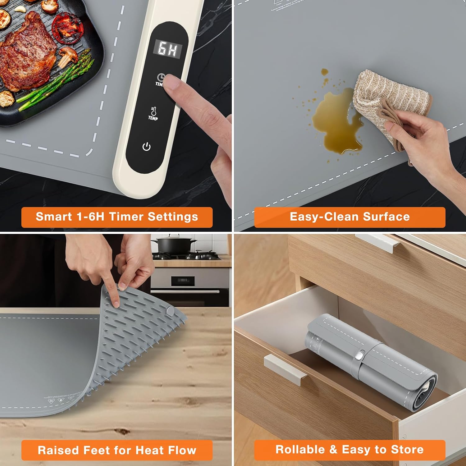 Detalle 2 de FYY Food Warming Mat 24 x 15-Inch