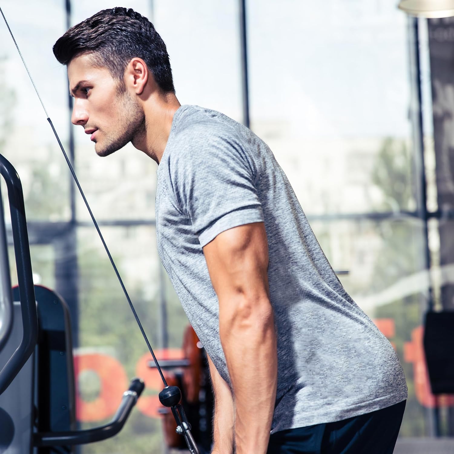 Thumbnail 2 de miijoory Men's Gym Shirts: Quick Dry Performance Short Sleeve T-Shirt Pack