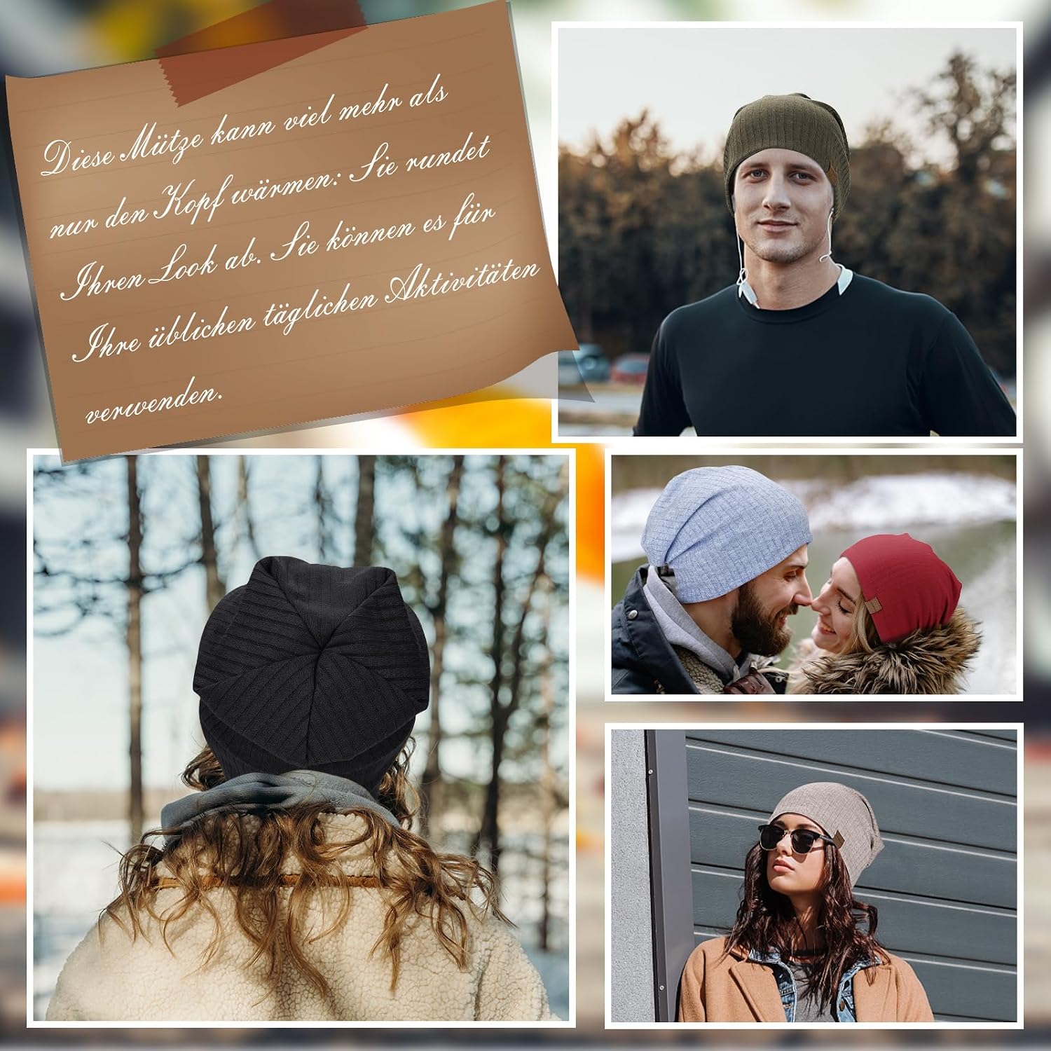 Thumbnail 6 de HAMUNI Slouchy Beanie Hat