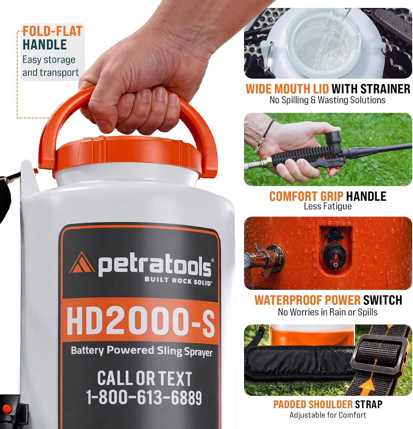 Thumbnail 6 de PetraTools Battery-Powered Garden Sprayer 2 Gallon