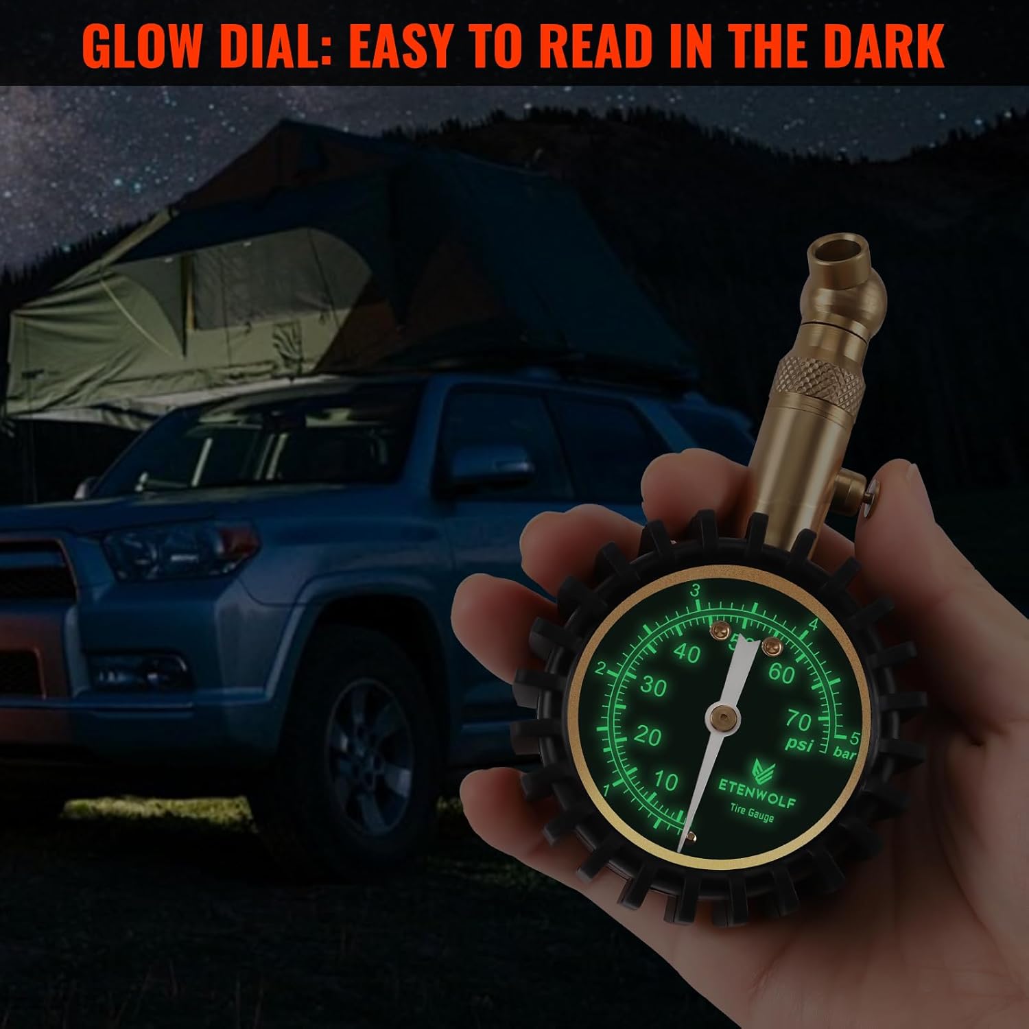 Thumbnail 5 de ETENWOLF Tire Pressure Gauge 0-75 PSI