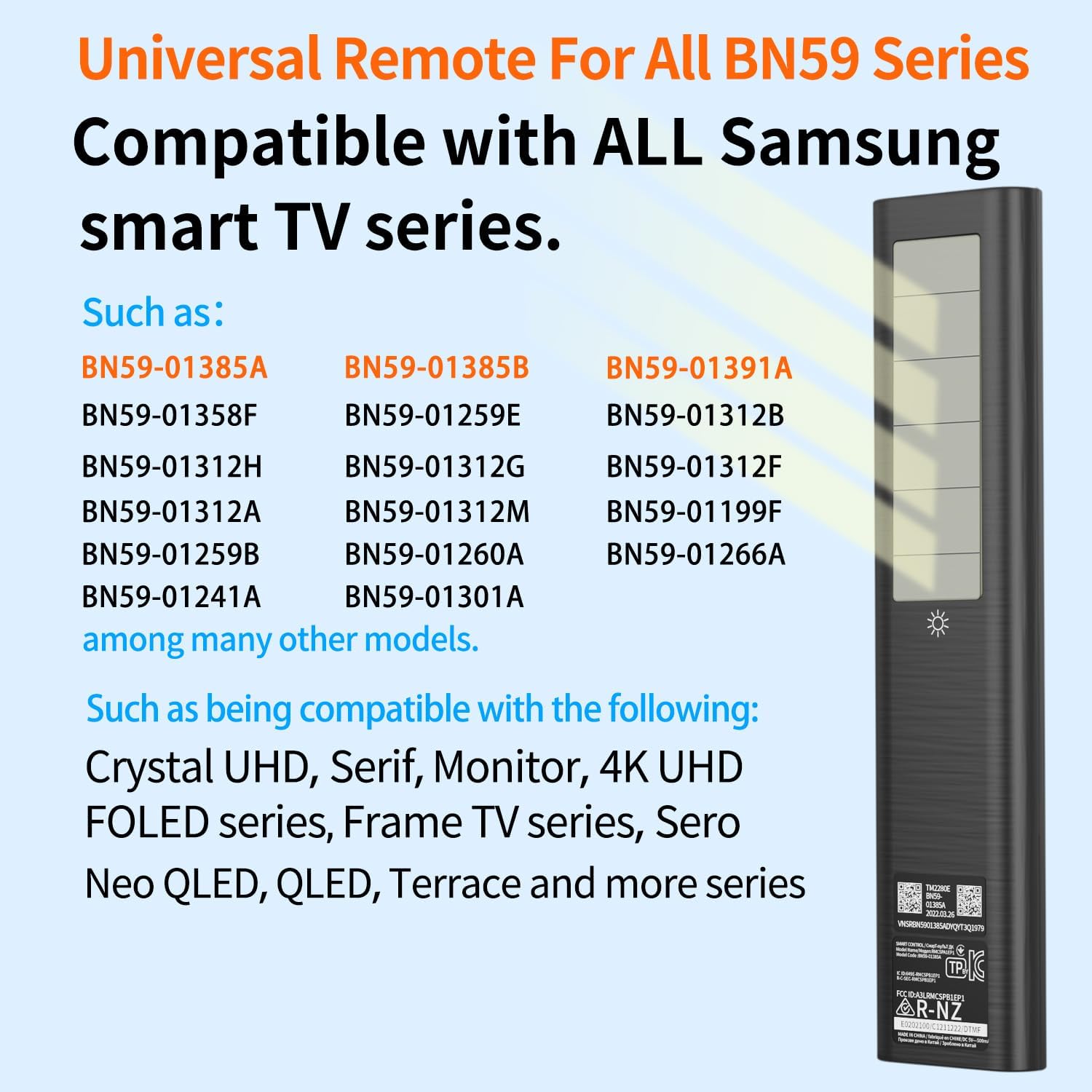 Thumbnail 4 de Samsung-Compatible Solar Voice Remote