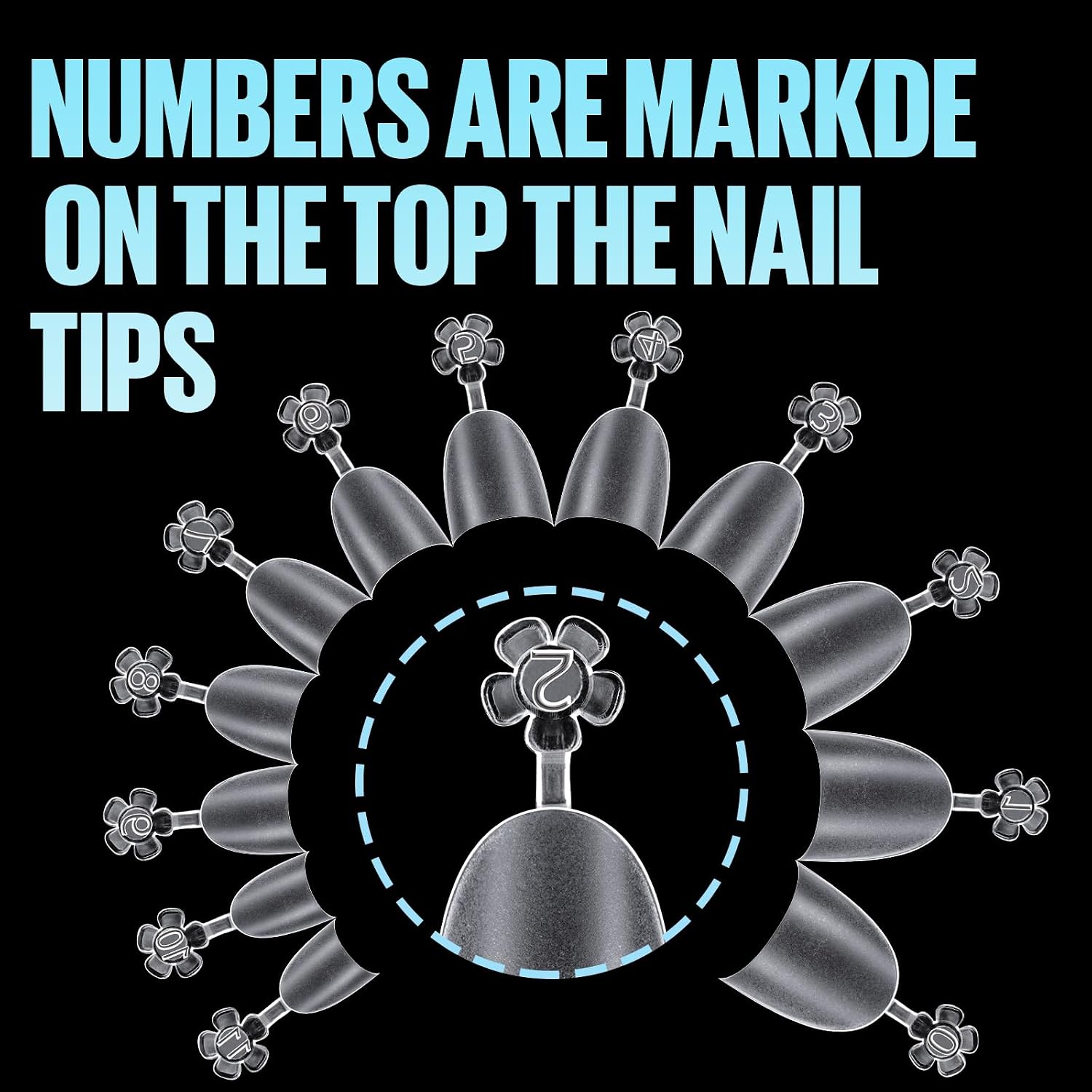 Detalle 1 de TOMICCA Nagelverlängerung, 510 Nägeltips