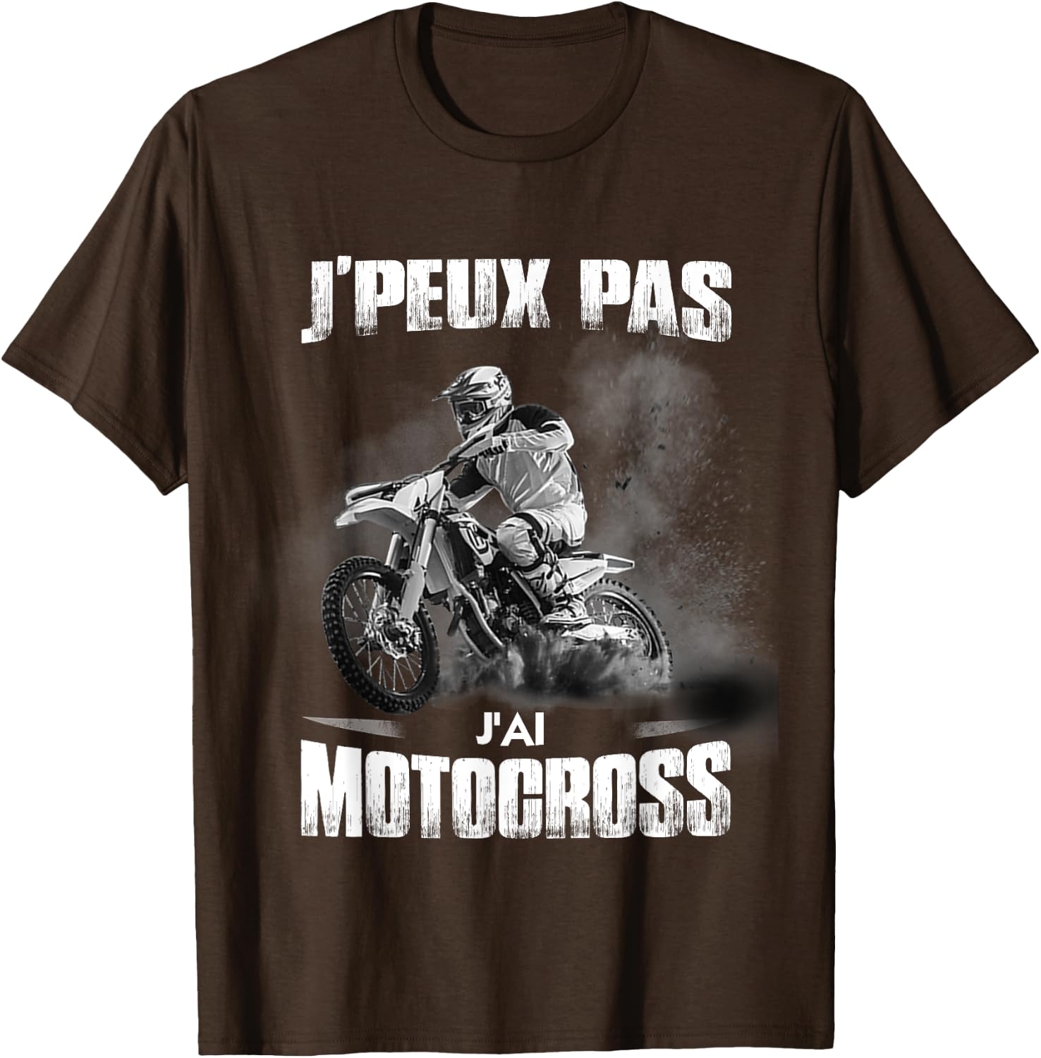 Detalle de J'peux Pas J'Ai Motocross – T-shirt Motocross Humour pour Motards