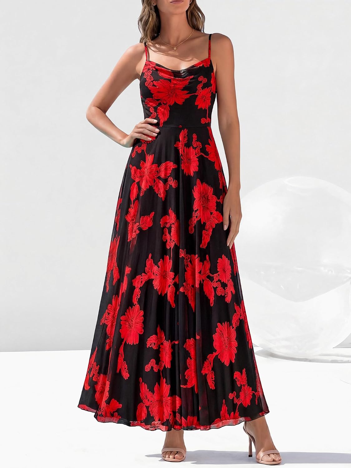 Thumbnail 4 de BTFBM Women Summer Floral Maxi Dress