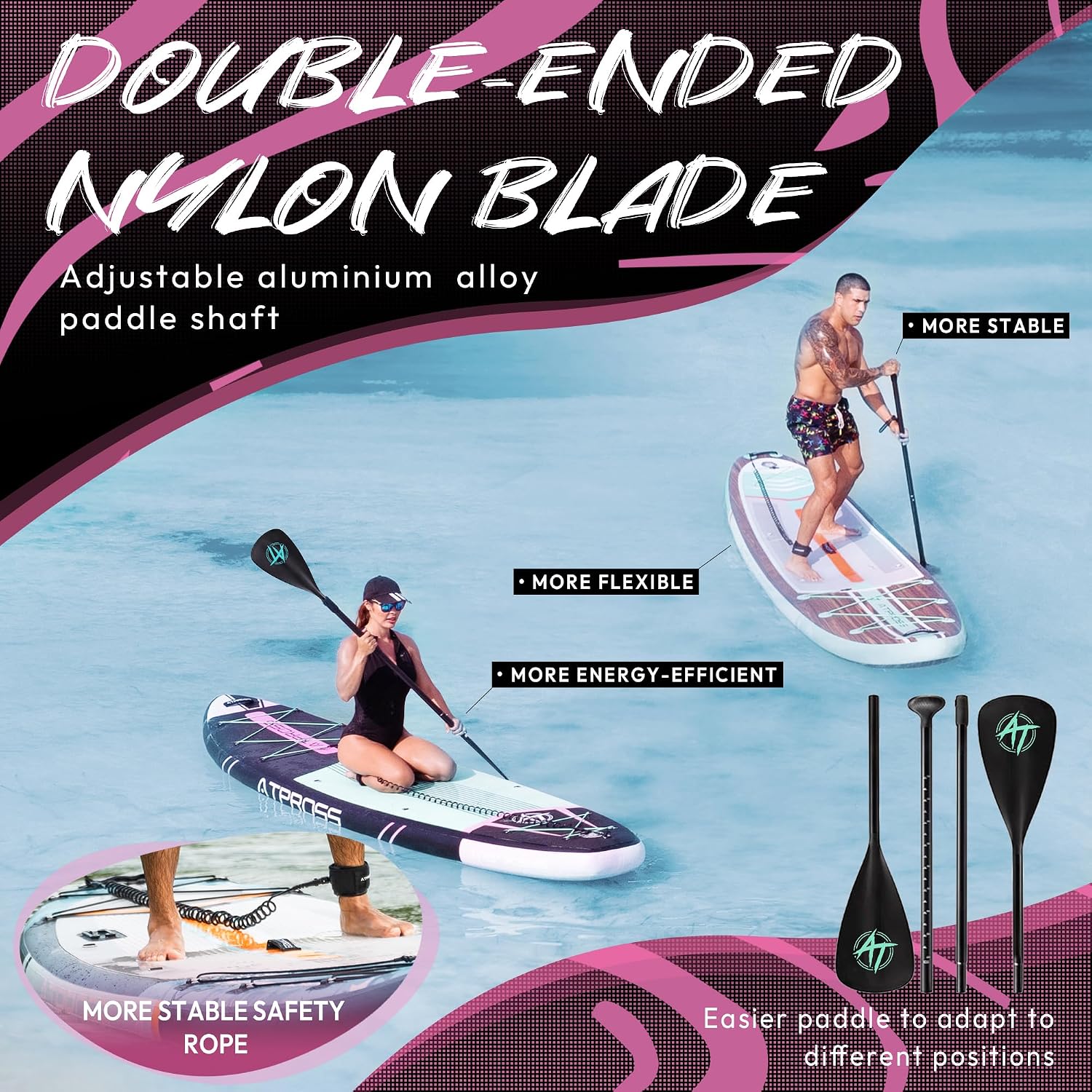 Detalle 2 de ATPROSS 11'6" x 35" Inflatable Paddle Board with Premium Accessories Kit