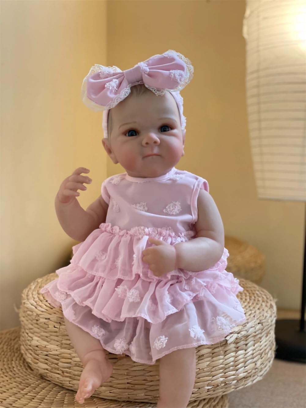 Detalle de Tudofttg Reborn Baby 2504 – realistyczna lalka 48 cm z pełnego winylu