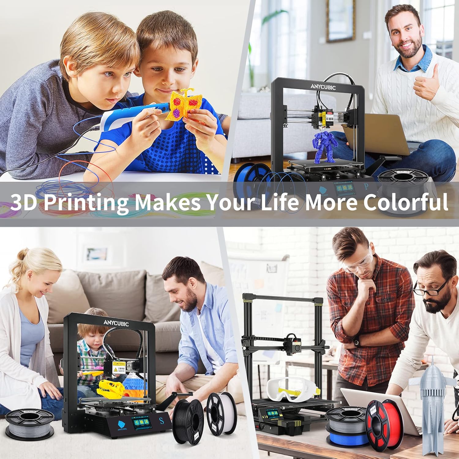 Thumbnail 6 de ANYCUBIC PLA Filament 1.75mm – 1kg Spool for 3D Printing