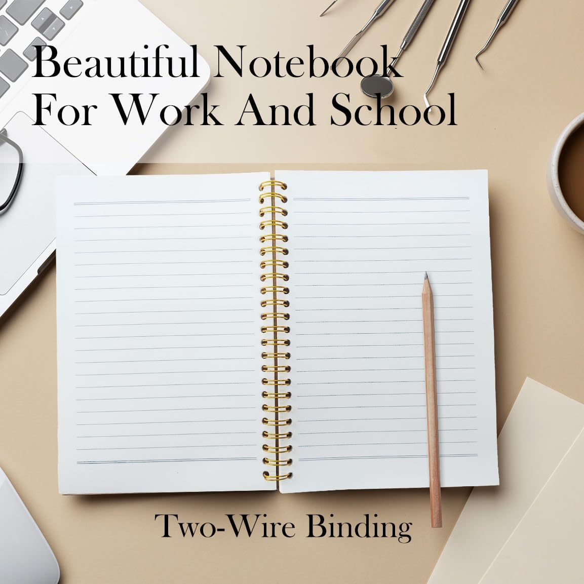 Thumbnail 5 de laveliabel Red Preppy Spiral Notebook, 5.5 x 8.3 Inches, Hardcover