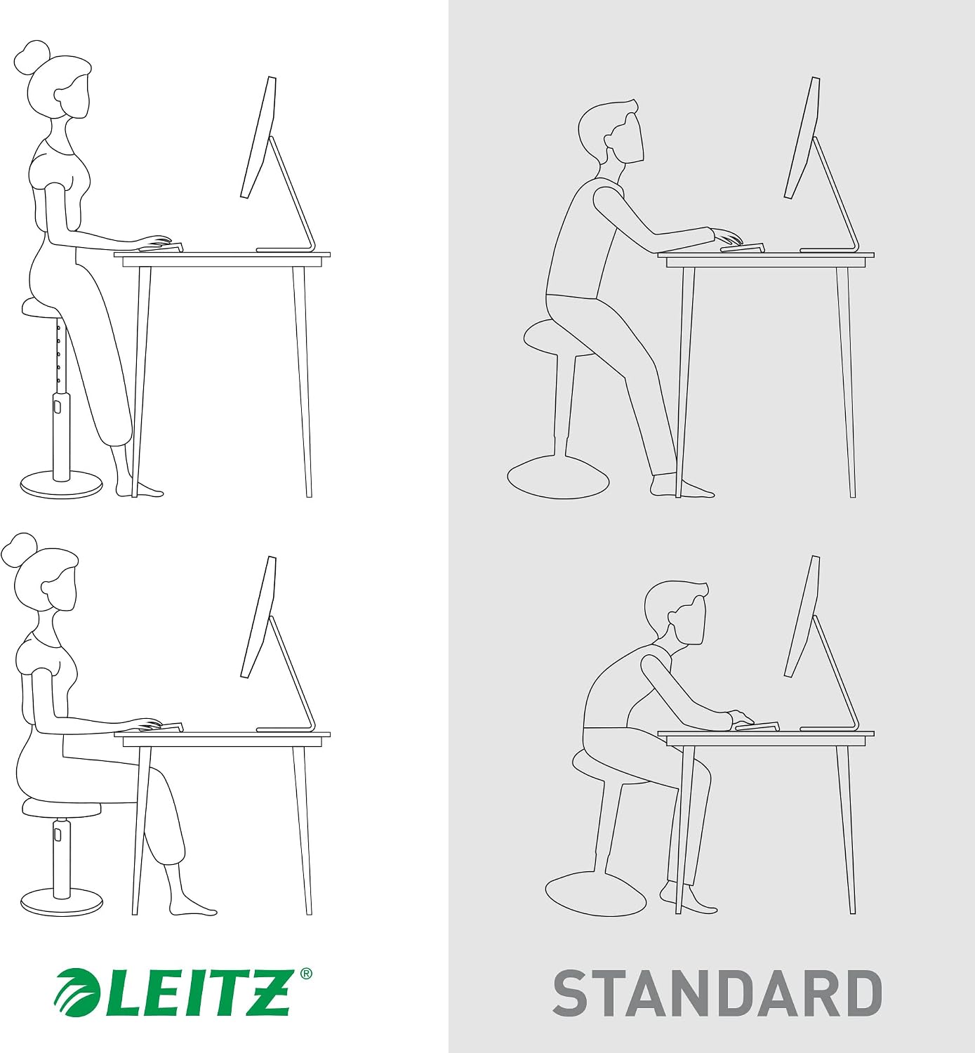 Thumbnail 6 de Leitz Ergo Cosy Active sgabello ergonomico 79cm