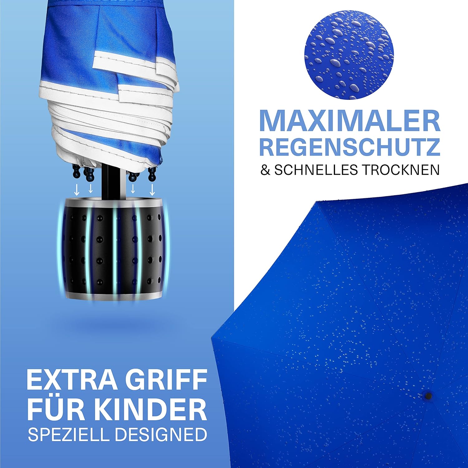 Thumbnail 4 de STYNGARD Stockhom Regenschirm für Kinder mit Reflektoren – sicherer Schulweg, kompakt und kinderfreundlich
