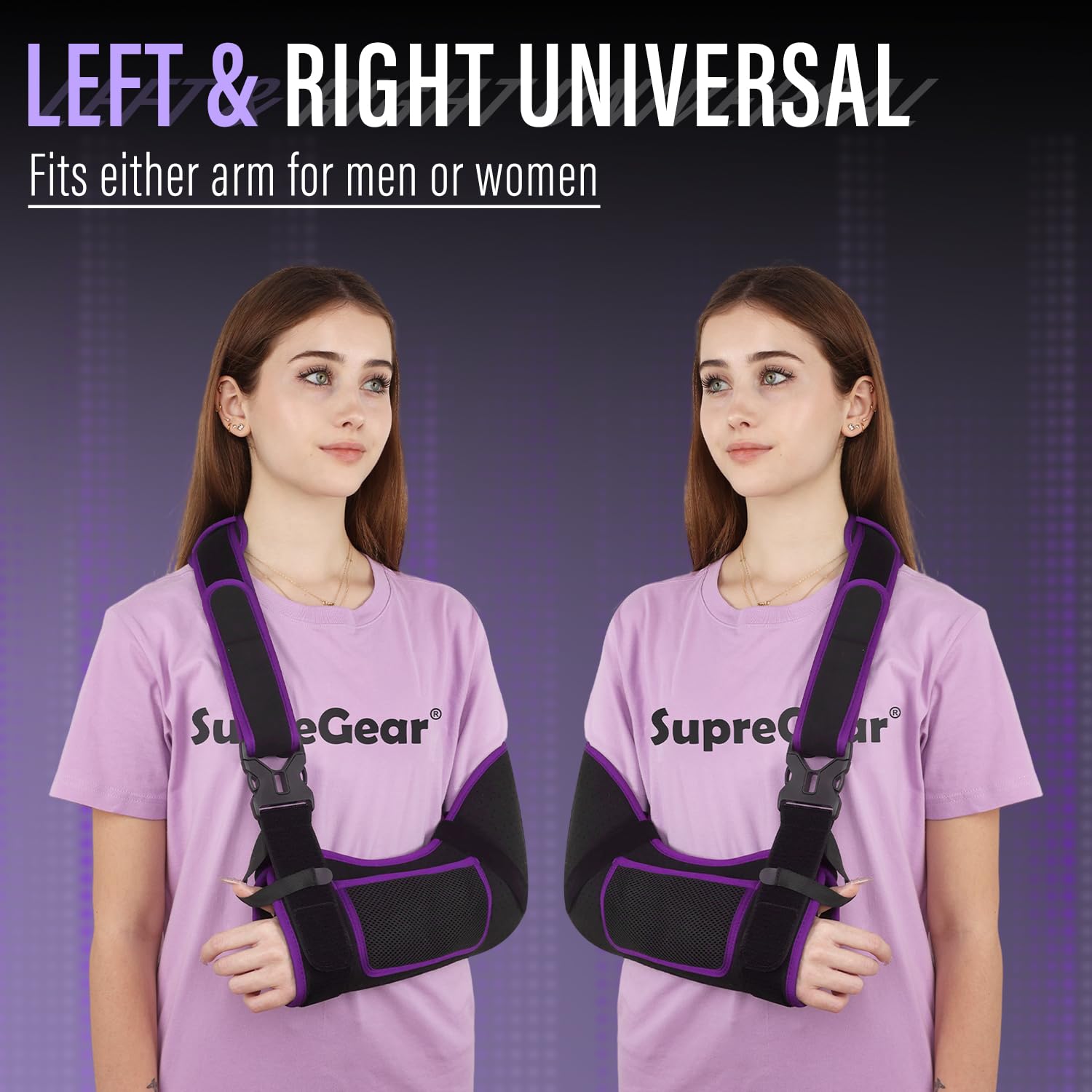 Thumbnail 5 de supregear SG00000742 Arm Sling, Breathable Adjustable Shoulder Immobilizer, Size L