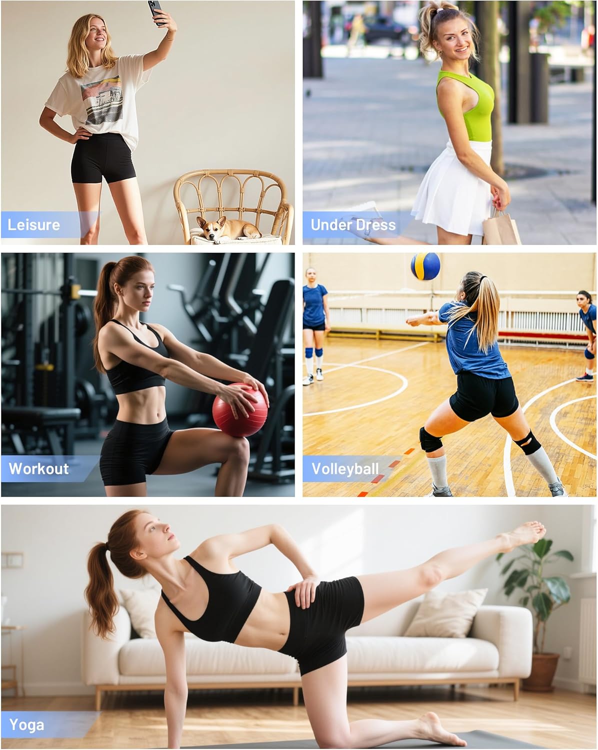 Thumbnail 4 de Runhit Women's Workout Biker Shorts 3"
