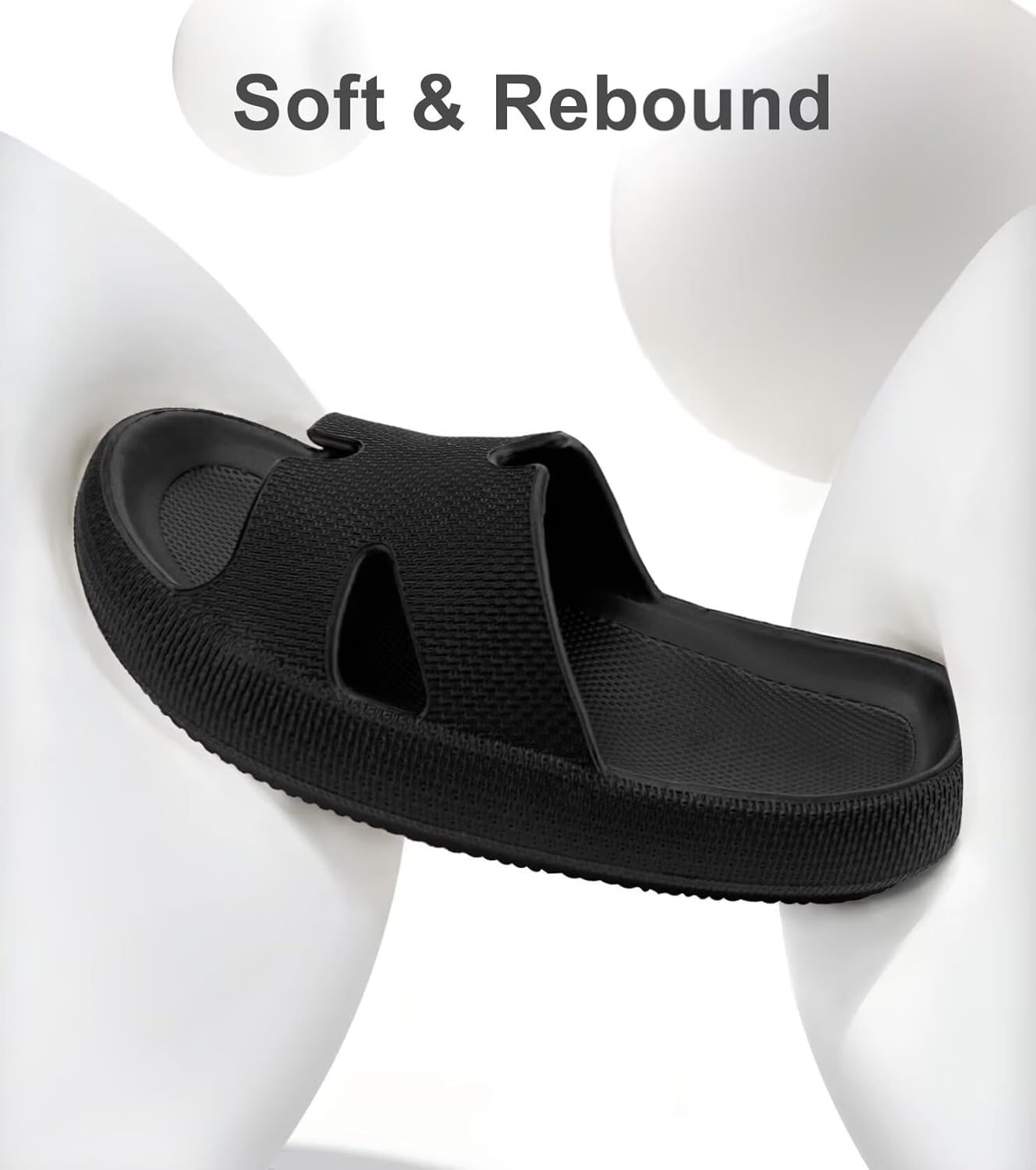 Thumbnail 5 de Haifago Cloud Slides Recovery Pillow Sandals with Memory Foam Cushion Sole (Platform, Non-Slip)