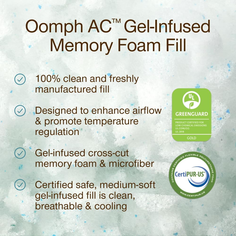 Detalle 2 de Coop Home Goods COMIN18JU056110 Extra Oomph AC Pillow Fill, Gel-Infused Foam