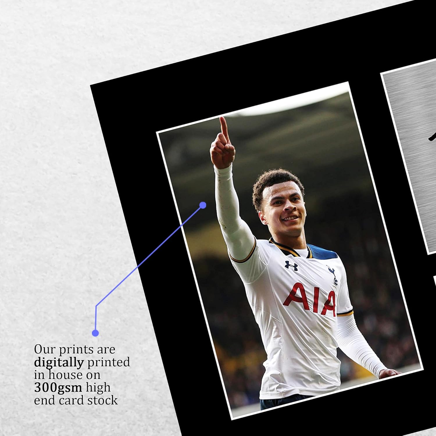 Thumbnail 3 de HWC Trading Dele Alli Signed A4 Printed Autograph Tottenham Hotspur Display Photo (Unframed) – Gift Idea