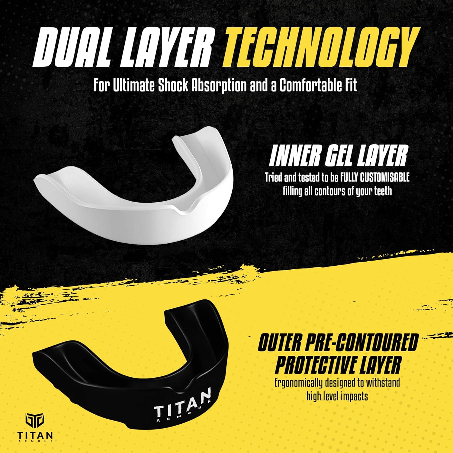 Thumbnail 5 de Titan Armour Gum Shield Dual-Layer 1-year