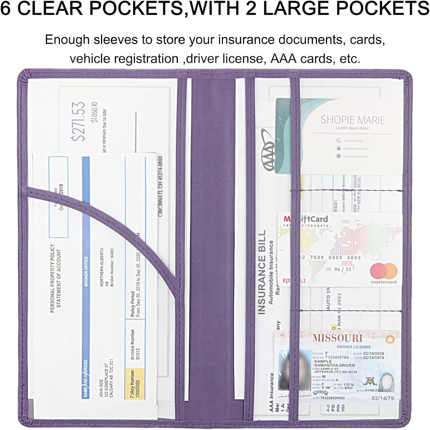 Detalle 2 de LumiMokki car registration holder, Purple