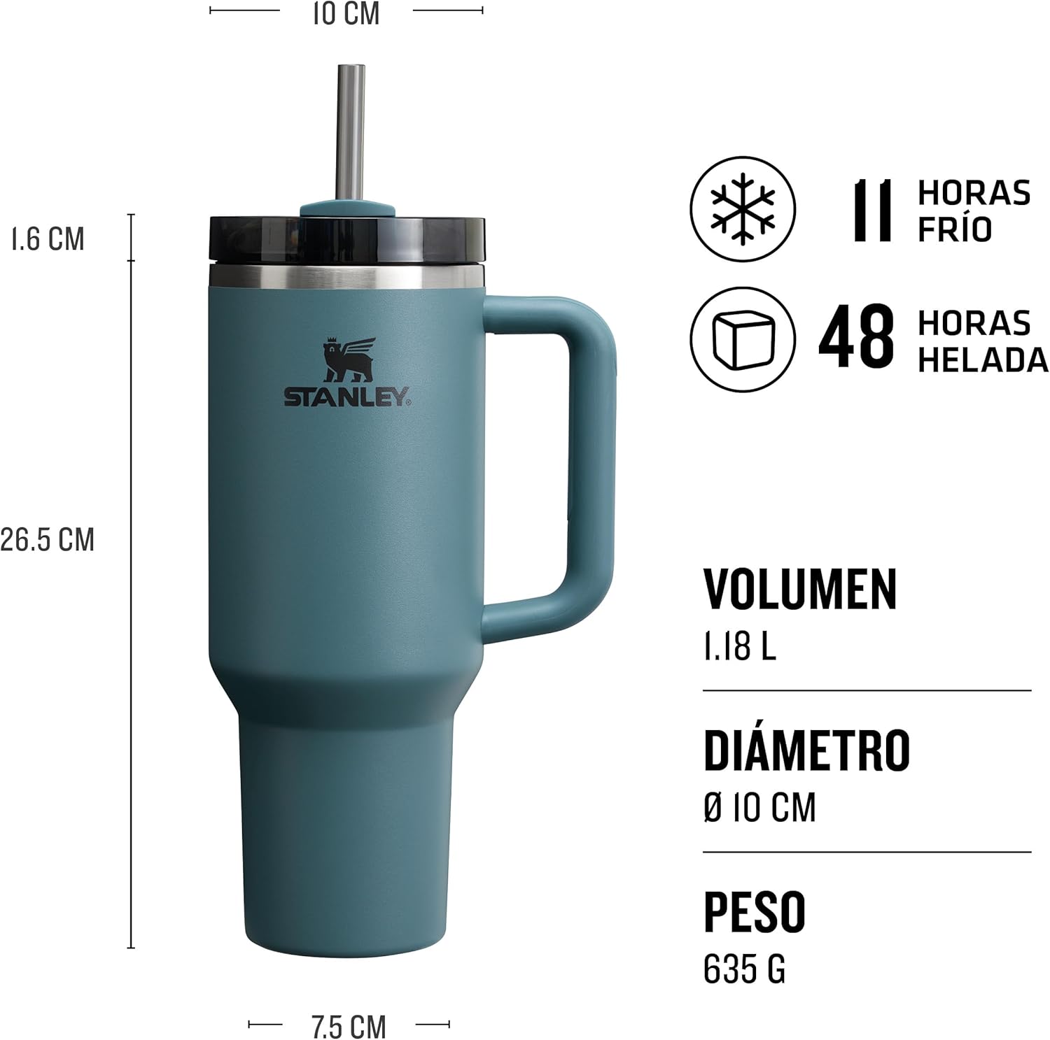 Thumbnail 2 de Stanley Quencher H2.0 FlowState Tumbler 1.2L 🧊 Termo Frío 48h