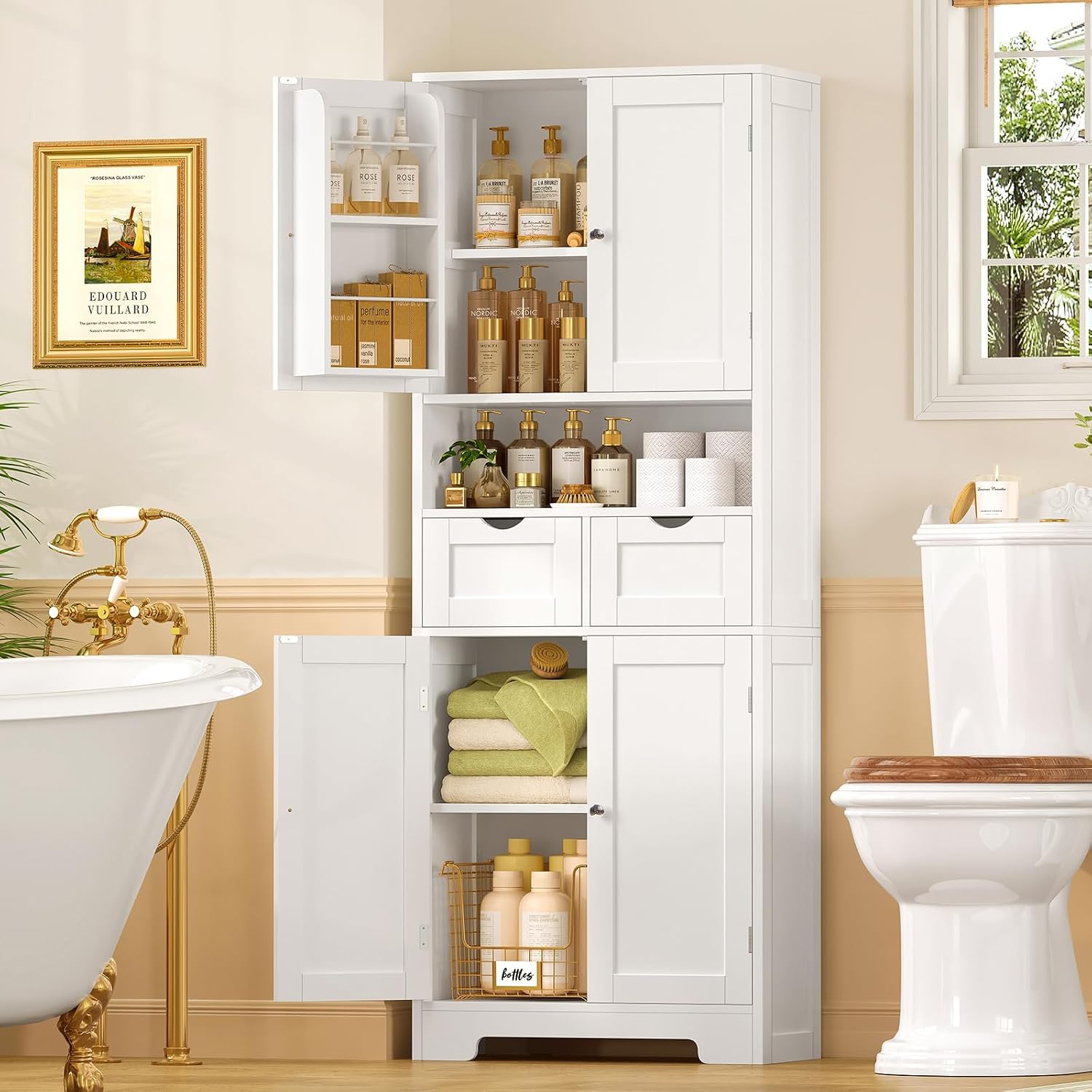 Detalle 2 de TEENFON Pantry Cabinet 63.4" H