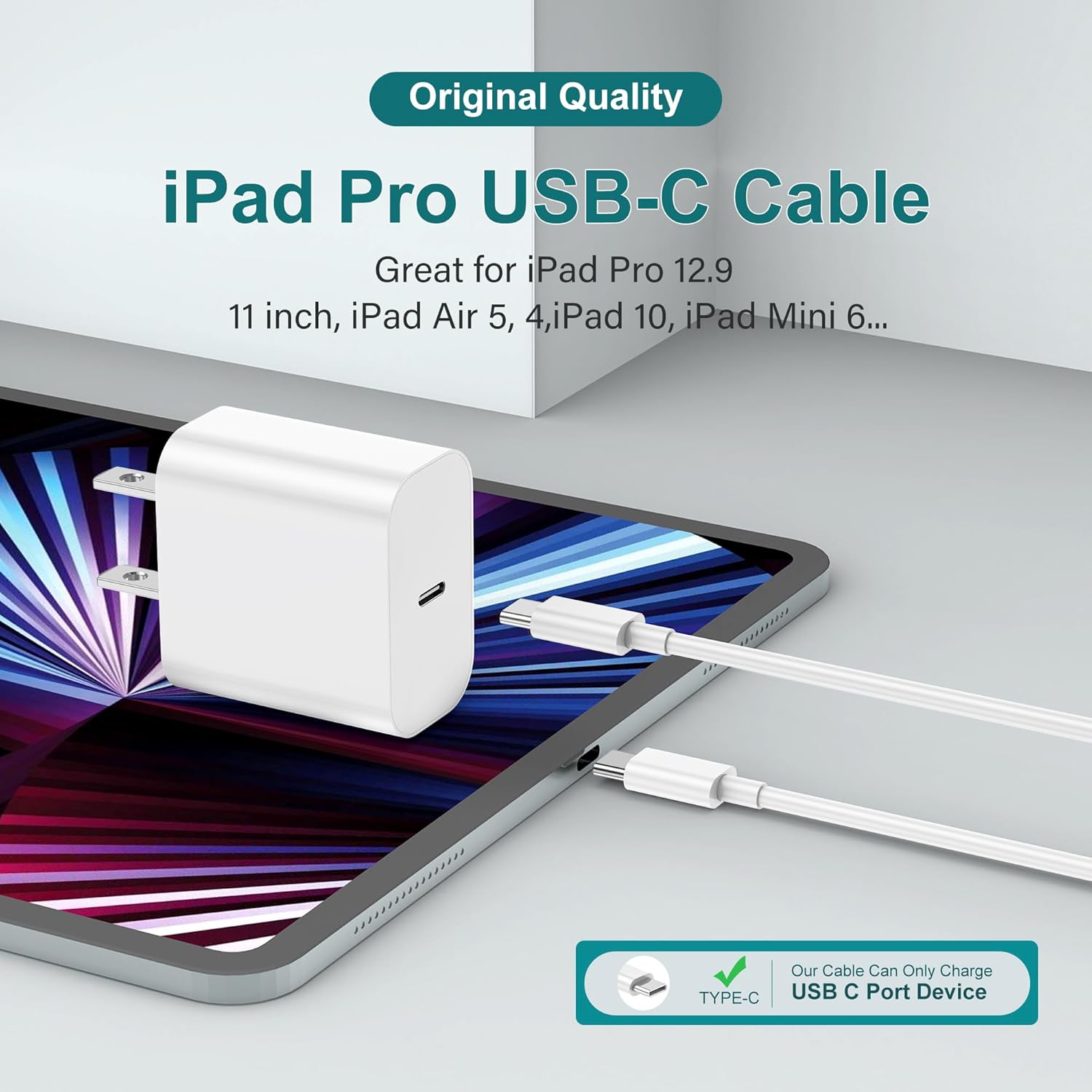 Thumbnail 4 de 3Pack VNSMABIIT USB C to USB C Cable 3M 60W