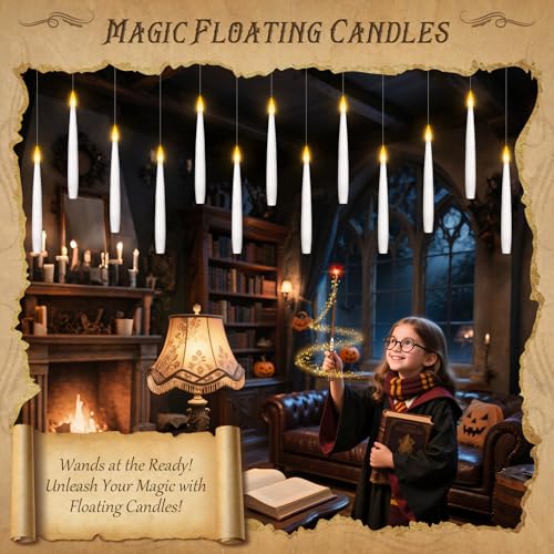 Detalle de Lot de 12 bougies LED flottantes avec télécommande ⚡